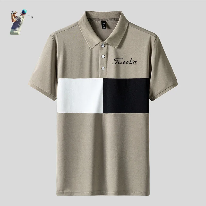 Американский бренд мужские рубашки для гольфа с коротким рукавом уличная