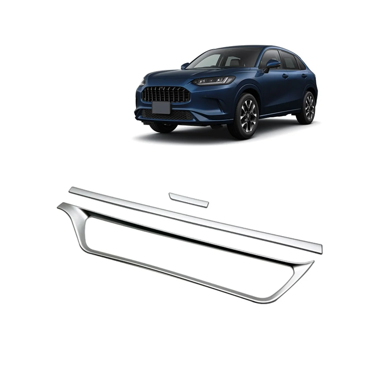 

Central Control Instrument Air Conditioner Button Frame Trim Sticker for Honda ZRV 2023 RHD Accessories - Silver