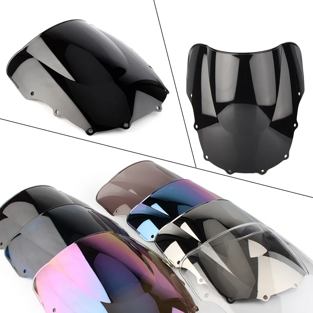 Ветровое стекло для мотоцикла с двойными пузырьками для Kawasaki ZZR400 1993-2007 ZZR600 ZZR 400 600 аксессуары для ветрового стекла обтекатель дефлектор