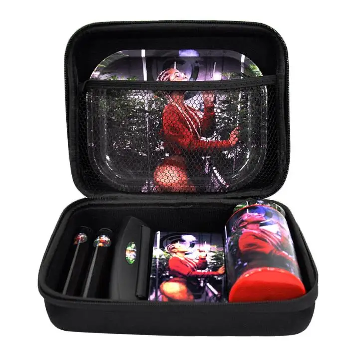 Набор для курения табака из цинкового сплава мельница с герметичным пластиковым