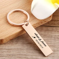 custom engraved anniversary date keychain forever friend valentines gift for boyfriend personalized couple key chain private