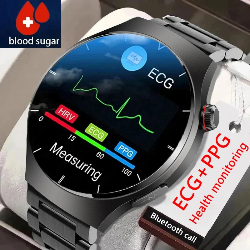 

2023 Medical ECG+PPGS Mart Watch Men's Android IOS AMOLED 466 * 466 Screen Bluetooth Call Waterproof Sports Health Smart Watch