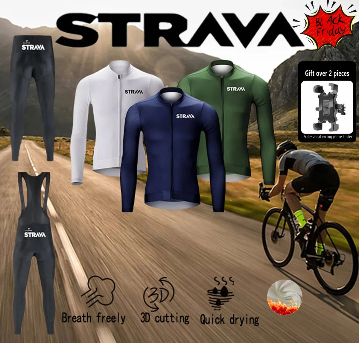 Мужская велосипедная куртка STRAVA одежда для шоссейного горного велосипеда зимний