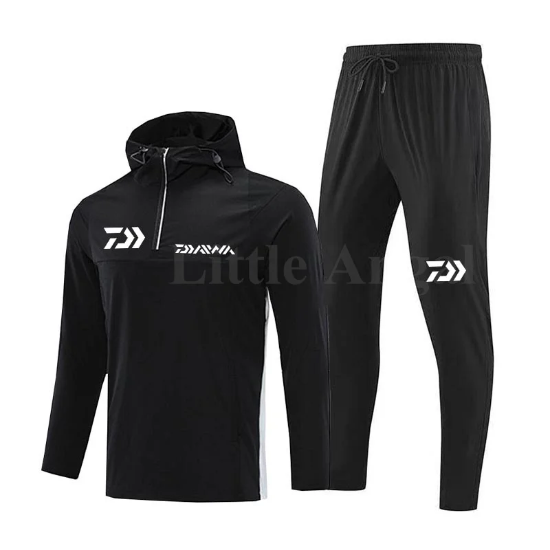 

Daiwa Spring Autumn Men's Breathable Quick- Drying Jerseys Suit Outdoor Sports Riding Windbreak Running Fitness Fishing Pants