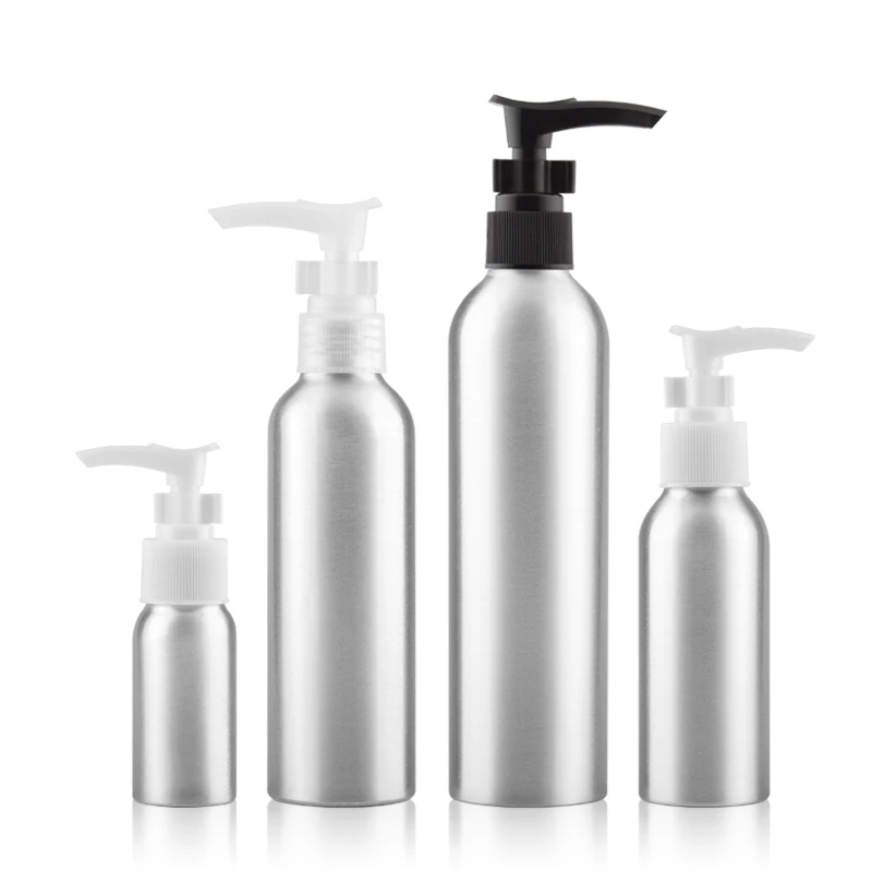 

30ml 50ml 100ml 150ml 250ml 500ml Oil pump Lotion Aluminum Bottle Hand Washing Liquid Shower gel Shampoo Cosmetics Packaging
