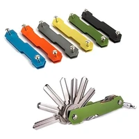 key organizer holder aluminum keychain pouch bag compact key clip bag case