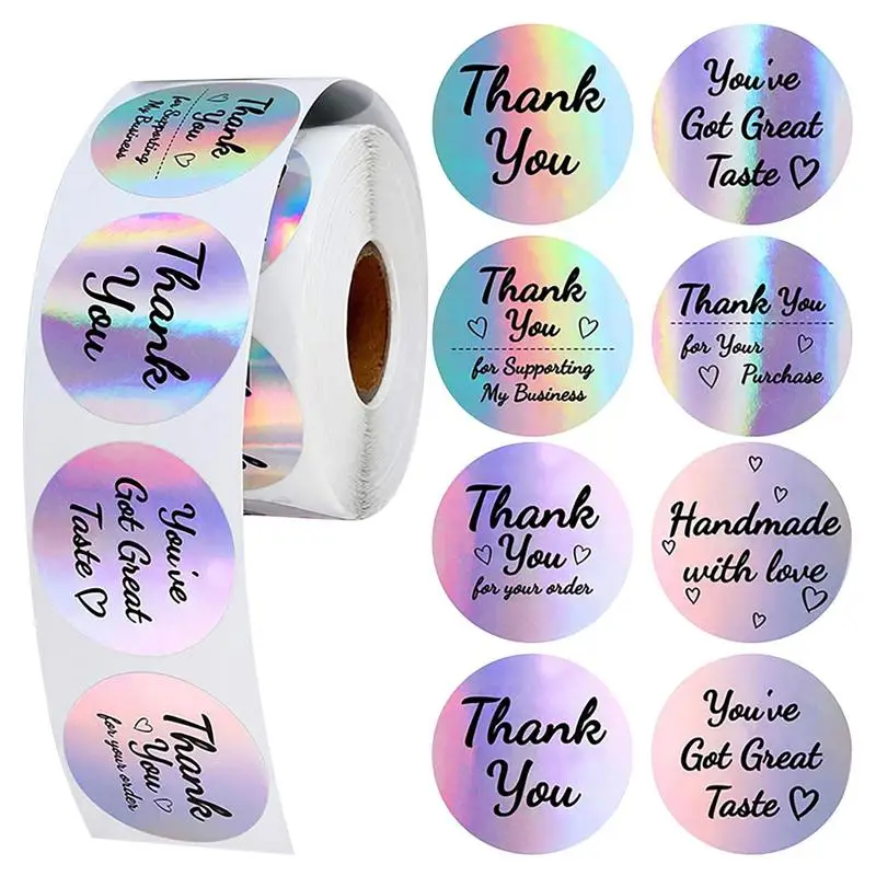 

Thank You Stickers Roll 500pcs/roll Thank You Labels Envelop Seals 1.5inch Thank You Stickers For Packages And Envelopes Small