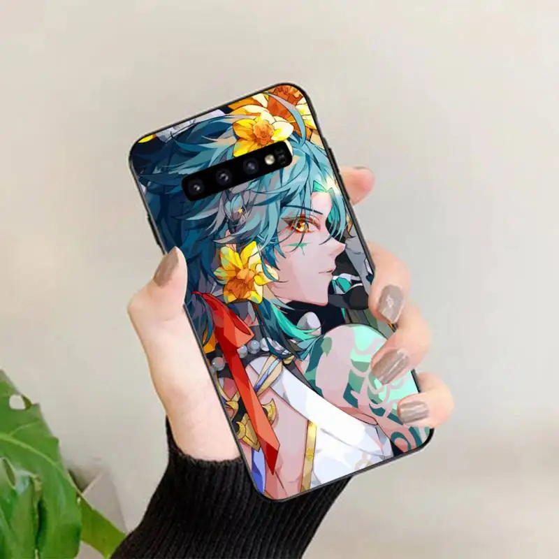 Anime Genshin Impact Phone Case for Samsung S10 21 20 9 8 plus lite S20 UlTRA 7edge