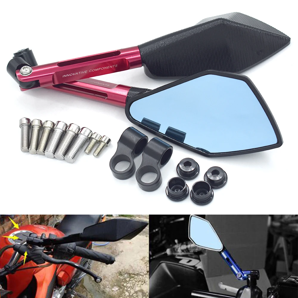 

Universal Motorcycle CNC Aluminum Adjustable rearview mirror 8mm 10mm For Yamaha FZ1 FAZER FZ6 FZ6R FZ8 XJ6 MT-07 MT-09 FZ-09