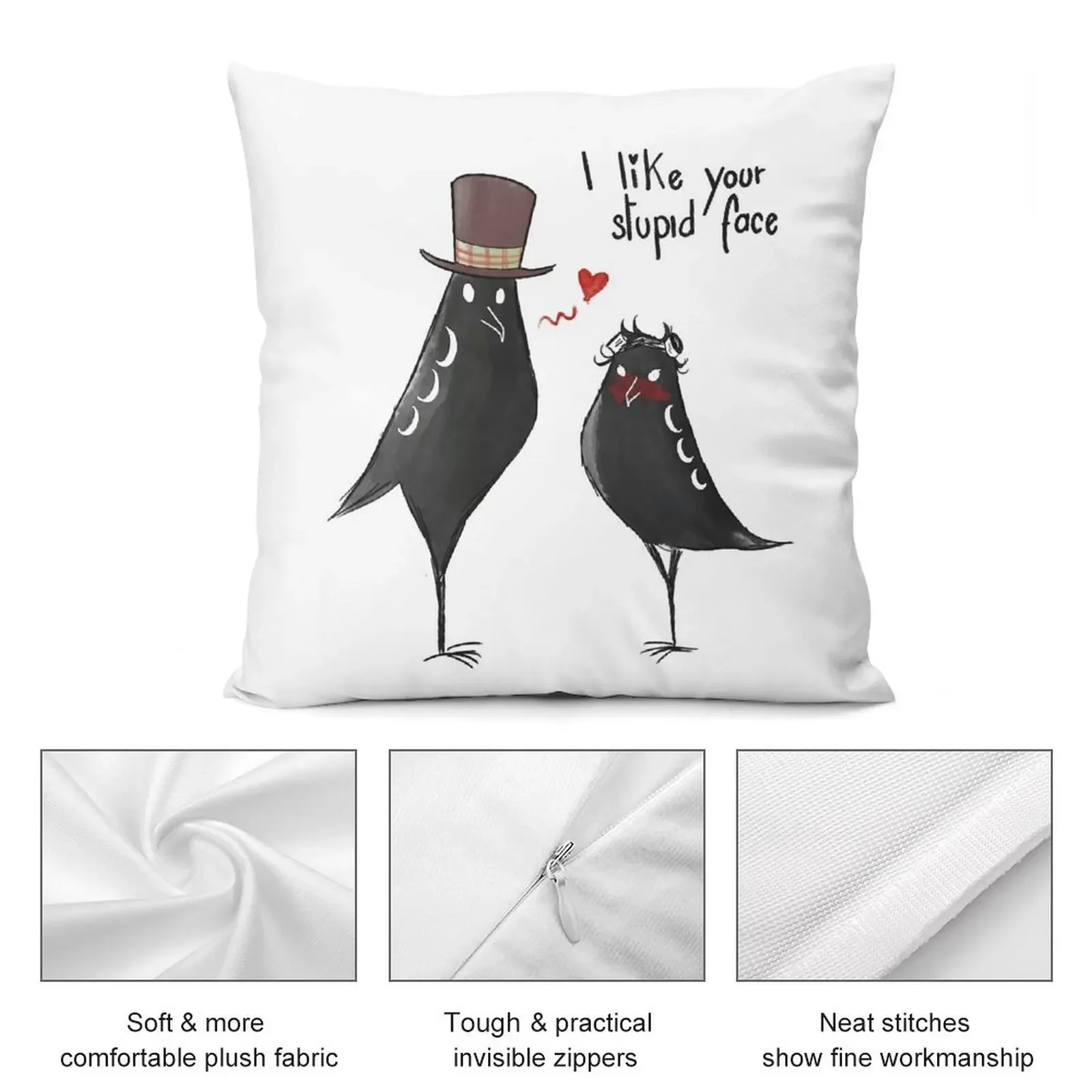 Наволочка Wesper &quotМне нравится твое глупый лицо&quot