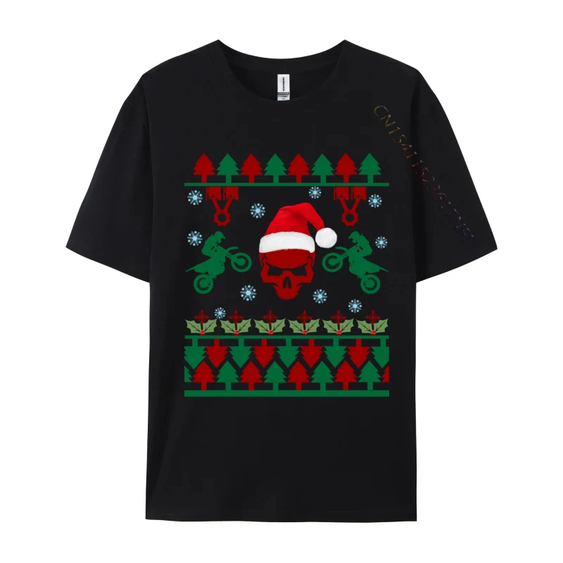 Christmas Skull Motorcycle Tshirts Men Graphic T Shirts Cotton Design Hip Hop Oversized Tee Top Clothes - Цена: 1166