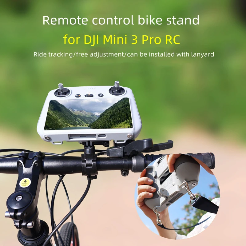 

With Screen Remote Control Lanyard For DJI Mini 3 Pro Strap Expansion Clip GoPro Interface Transfer Bicycle Motorcycle Accessory