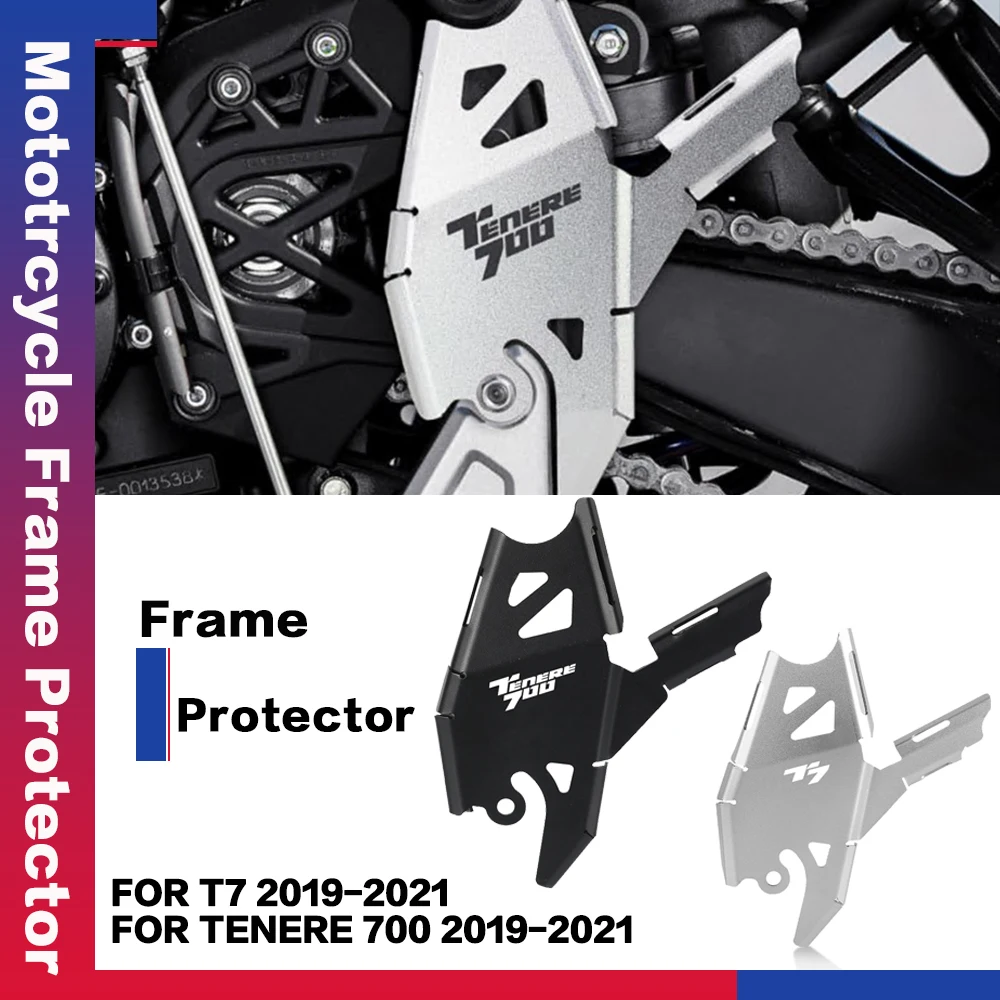 

Motorcycle Aluminium Accessories Left Bumper Frame Protection Guard Protectors Cover For Yamaha Tenere700 T7 XT700Z 2019-2021