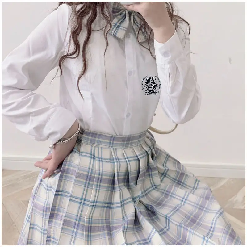 Hoshino jk школьная форма плиссированная юбка японская трапециевидная клетчатая с