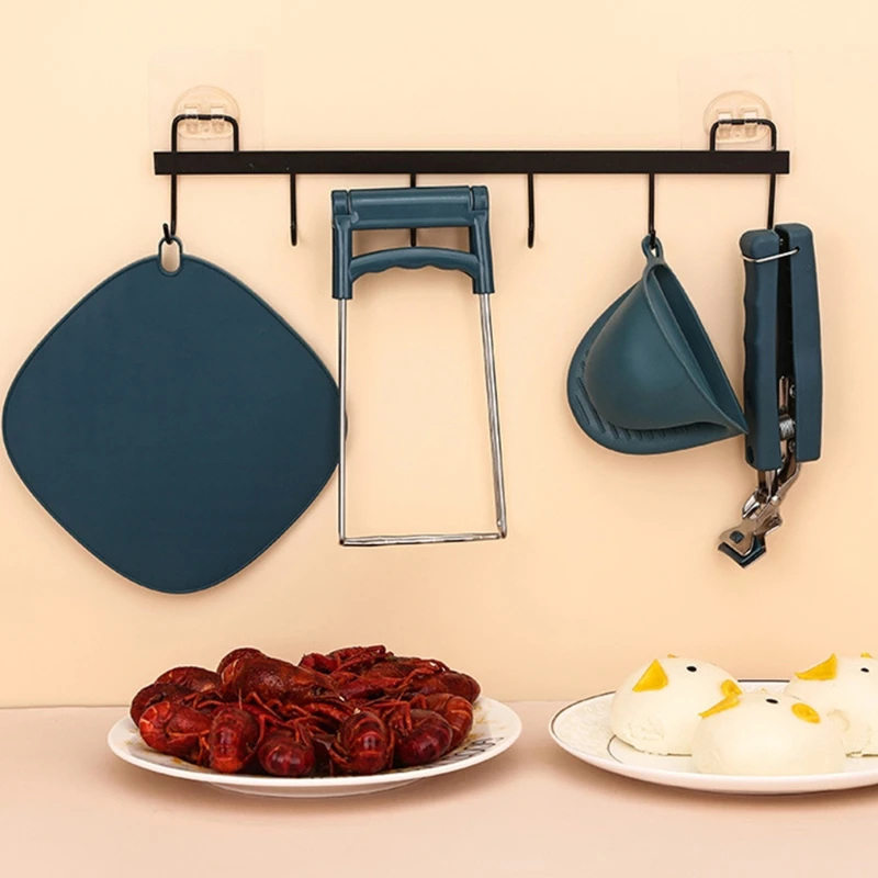 

Silicone Pot Holder Bowl Gripper Clips Tool Heat Resistant Silicone Gloves Kitchen Anti-Scalding Set for Moving Drop Shipping