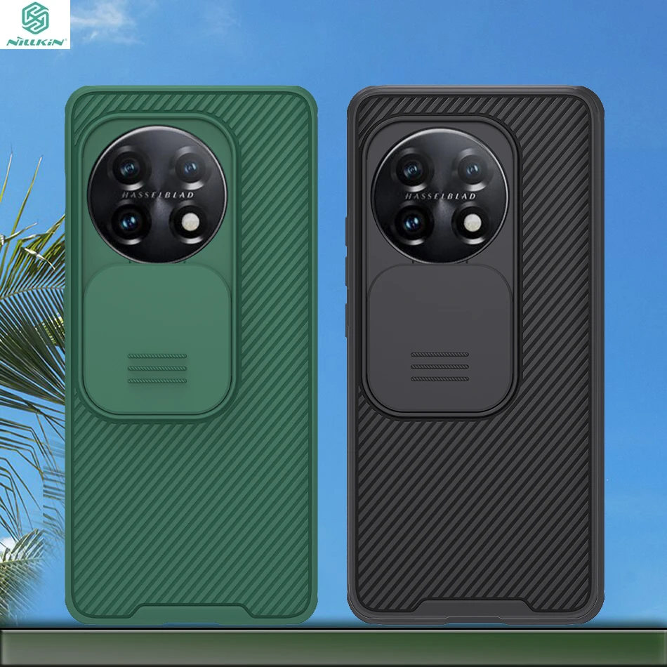 

For Oneplus 11 Case Cover NILLKIN Slide Cover Camera Protection Case Lens Protection Cover Anti-skid For Oneplus 11