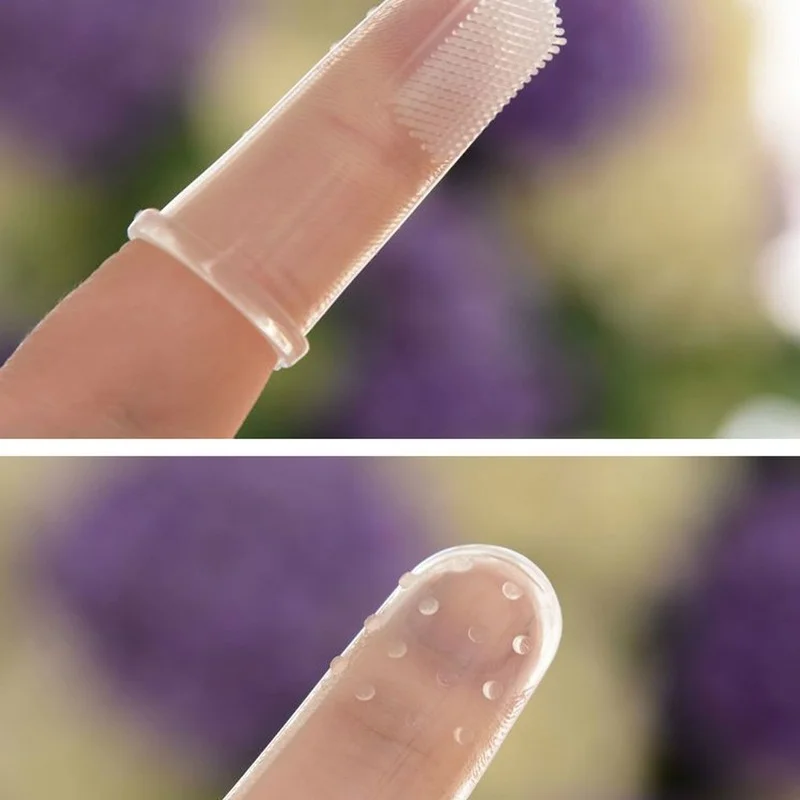 

Baby Finger Toothbrush Silicon Toothbrush+Box Children Teeth Clear Soft Silicone Infant Tooth Brush Rubber Cleaning