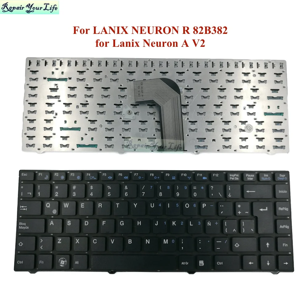 

Spanish Latin America LA Laptop Keyboard For LANIX NEURON R 82B382 Lanix Neuron A V2 Neuron R 14 12c16la-360w MP-12C16LA-36041