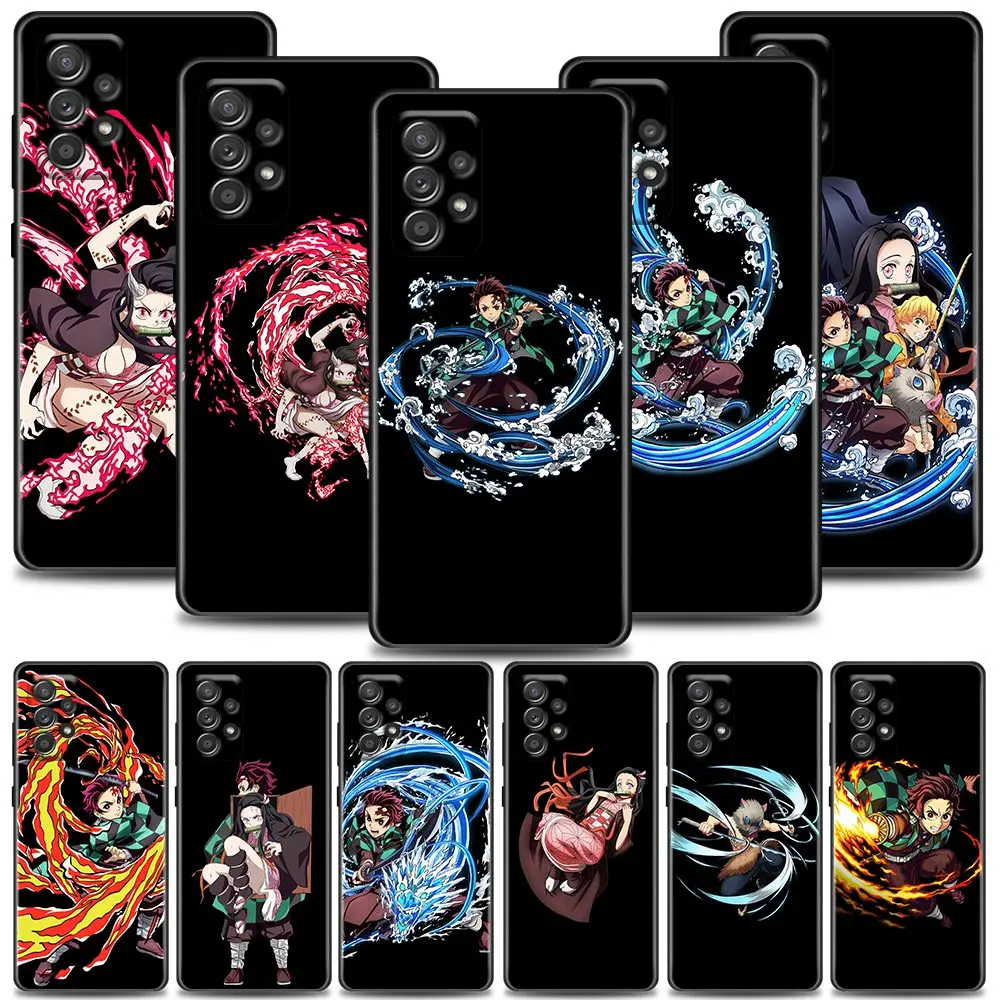 

Phone Case for Samsung A01 A02 A03s A11 A12 A13 A21s A22 A31 A32 A41 A42 A51 4G 5G Soft Silicone Case Anime Demon Slayer
