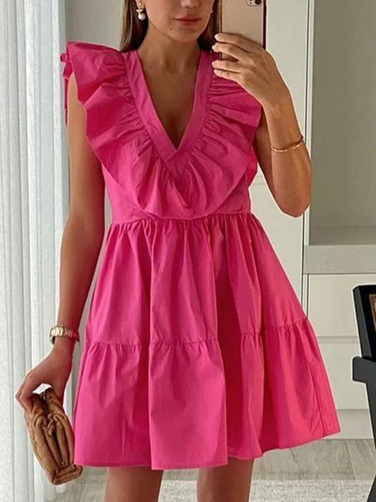 

Модное пикантное женское свободное вечернее платье, элегантные пляжные платья-трапеции с высокой талией, женское весенне-летнее повседнев...