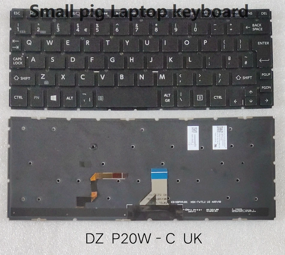 

UK replace Keyboard for Toshiba p20w-c L15W-C L15W black Series with blackit UK