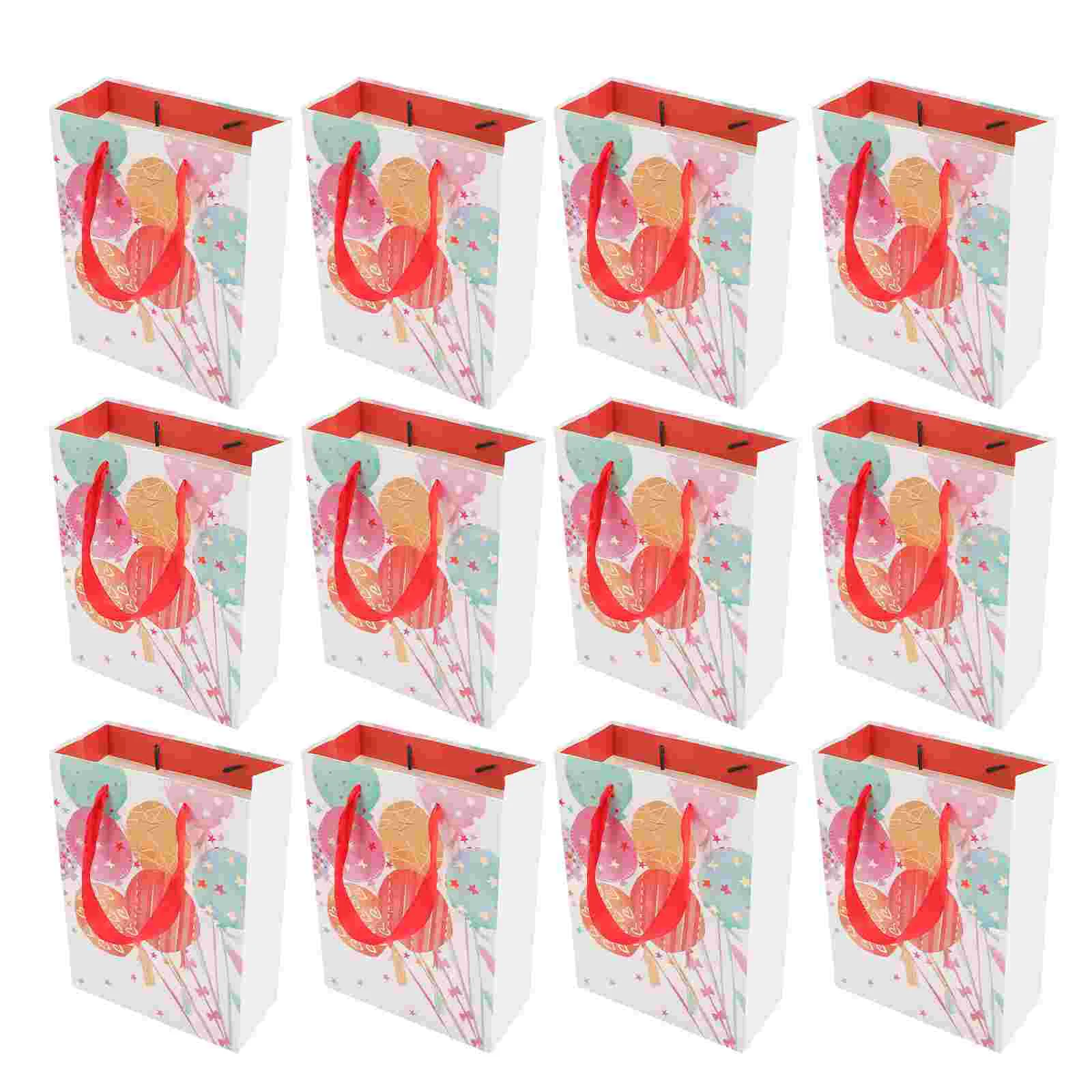 

12Pcs Gift Bag Multipurpose Shopping Grocery Paper Bags With Handles Party Favors Bags Small Gift Bag
