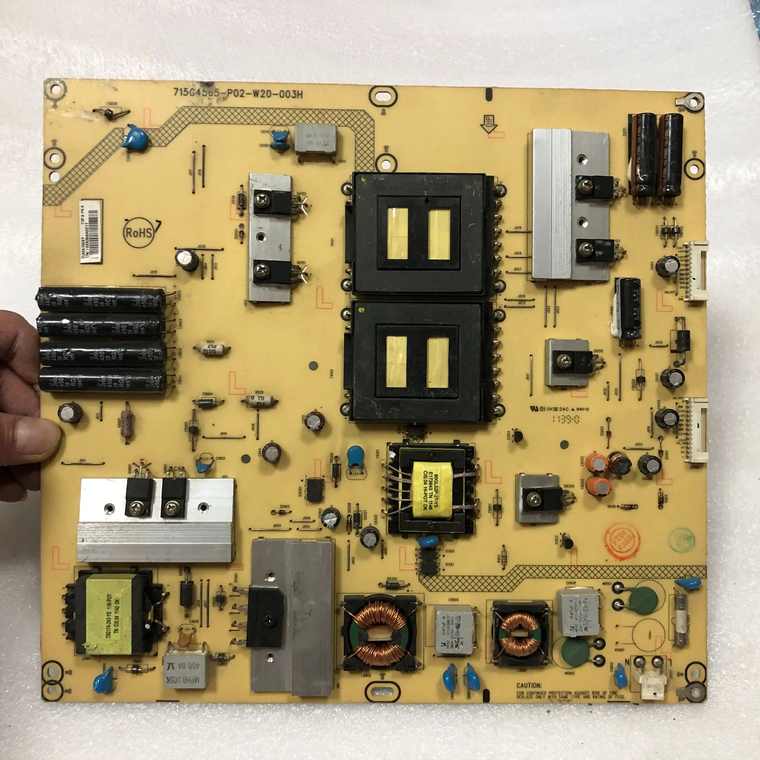

power board for 1pcs/lot Original LT42920EX power board 715G4565-P02-W20-003H