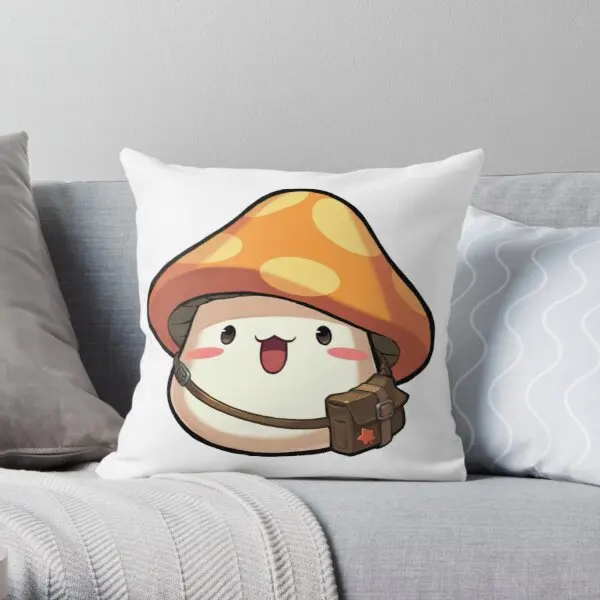 Наволочка Maplestory в виде оранжевого гриба с милым мешком, с принтом, декоративная подушка для кровати, гостиницы, подушки для спальни в комплект не входят