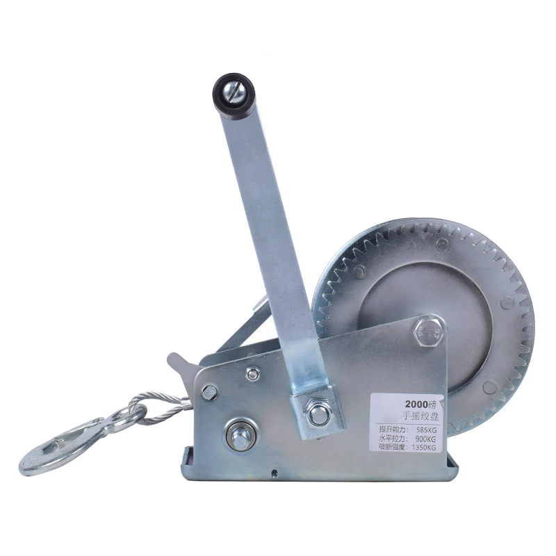 

Winch hand tool Crank Gear Winch Boat truck auto hand self-locking manual winch Hand lifting sling 1200lbs-1600lbsx8M