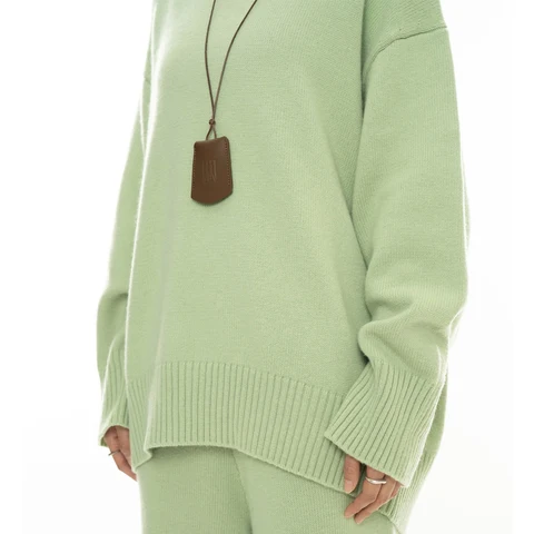 53% смешанная шерсть, женский вязаный свитер с круглым вырезом и длинными рукавами, свободные пуловеры, одежда, топы для женщин, свитер Pull Femme