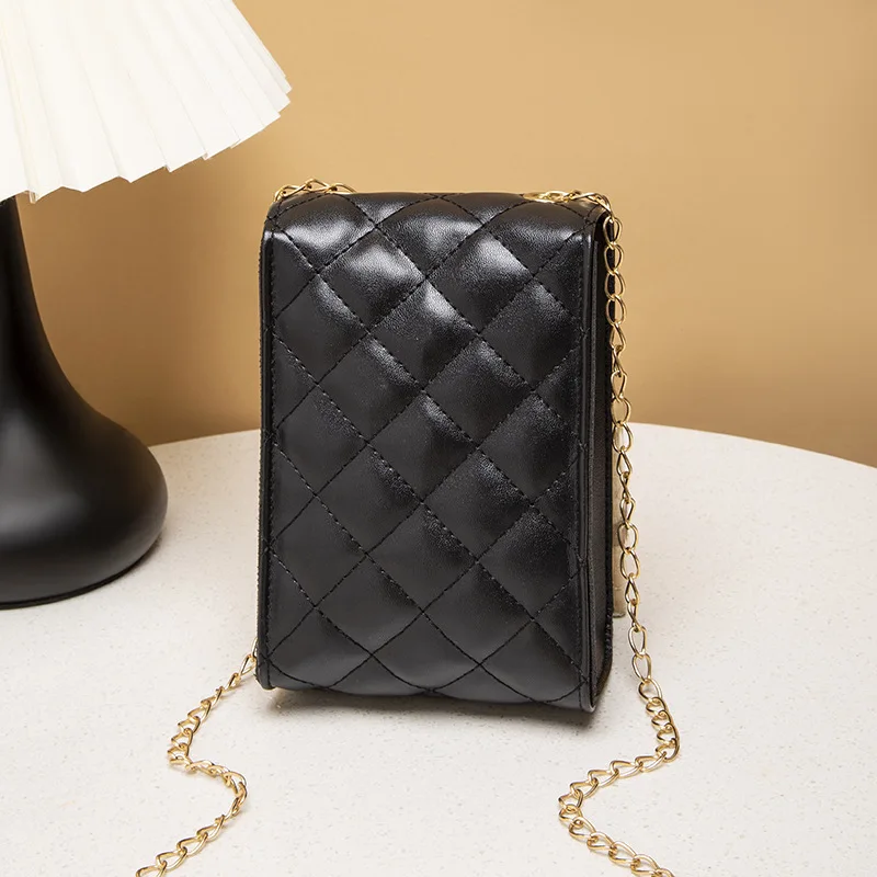 Новая женская сумка через плечо с замком и цепочкой маленькая повседневная