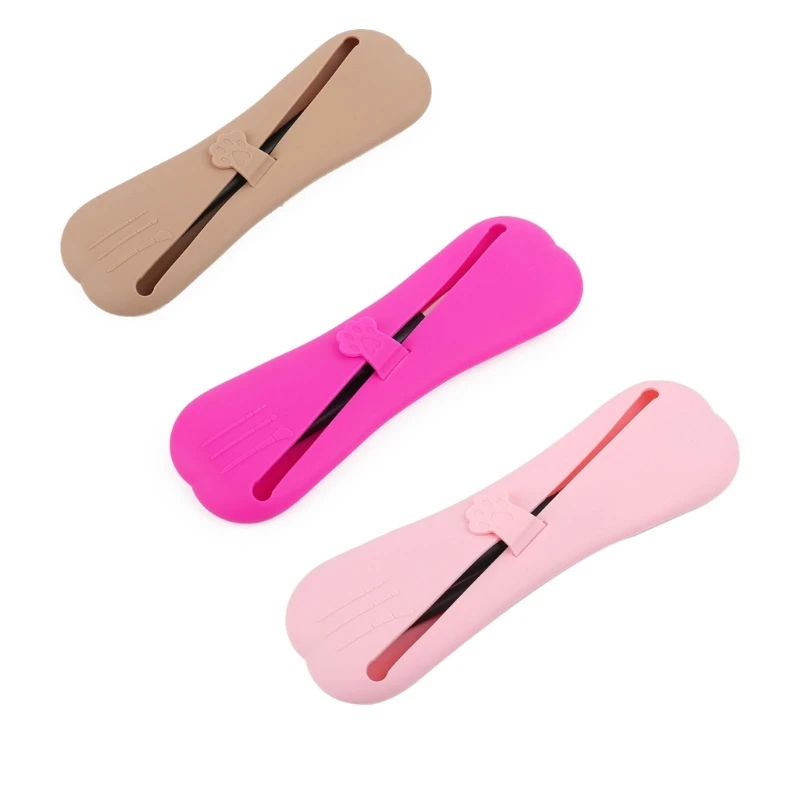 

Портативная косметичка для кистей для лица, силиконовая дорожная сумка для кистей для макияжа для женщин