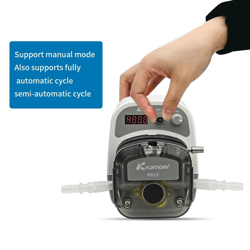 

Kamoer DIP1500 Intelligent Peristaltic Pump 24V Stepper Motor Lab Dosing Pump with RS485 Communication for Laboratory