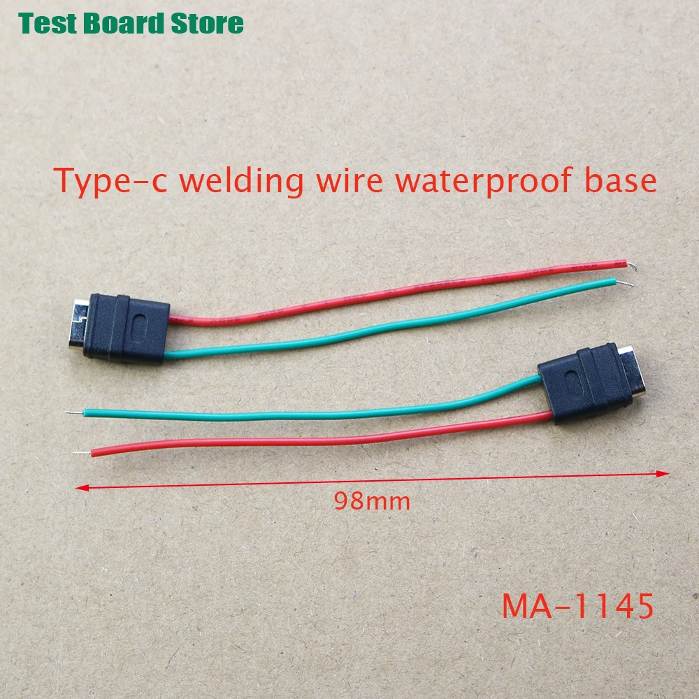 

Test Board 1pcs USB Type C Waterproof Connector Welding Wire Female Socket High Current Fast Charging Port Interface Jack