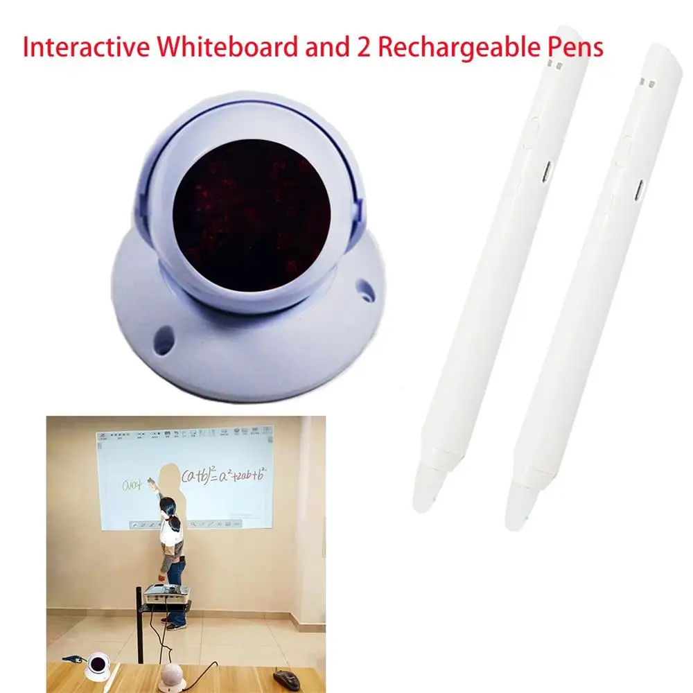 Oway Interactive Classroom Supplies Pen Touch Screen Portable Interactive Whiteboards With 2 Rechargeable Pens