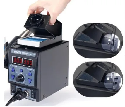 

8786D-I SMD Soldering Station Double Digital Display Cool Hot Air Gun Soldering Iron 2 in 1 Rework Station
