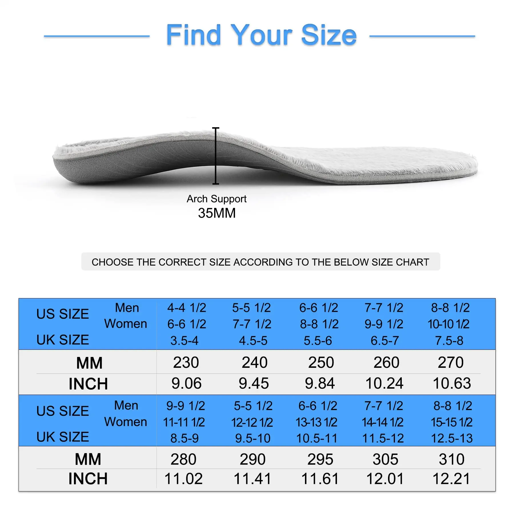 Стельки с поддержкой свода стопы Подошвенный Фасциит мягкие зимние теплые и