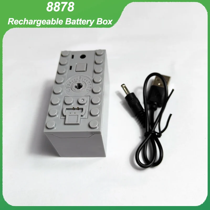 Фото Новый технический аккумуляторный аккумуляторный блок 8878 MOC, строительные блоки для функций питания, детали двигателя 8883, игрушечные кирпичи «сделай сам», автомобили №1