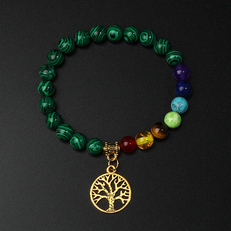 Женский/мужской браслет для йоги 7 чакр |