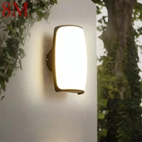 8m modern vintage wall lamp simple creative led exterior sconces outdoor waterproof ip65 for villa garden balcony corridor