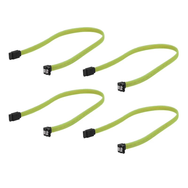 

4 шт. 50 см SATA 3,0 III SATA3 7Pin кабель для передачи данных под прямым углом 6 Гбит/с SSD Кабели HDD жесткий диск кабель для передачи данных (зеленый)