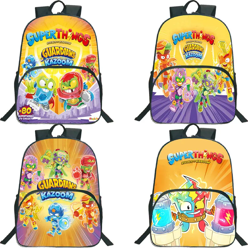 

Game Super Zings 9 Backpack Teenager Boys Girls School Bag Cartoon 3D Print Bookbag Mochila Superzings Backpacks Travel Rucksack