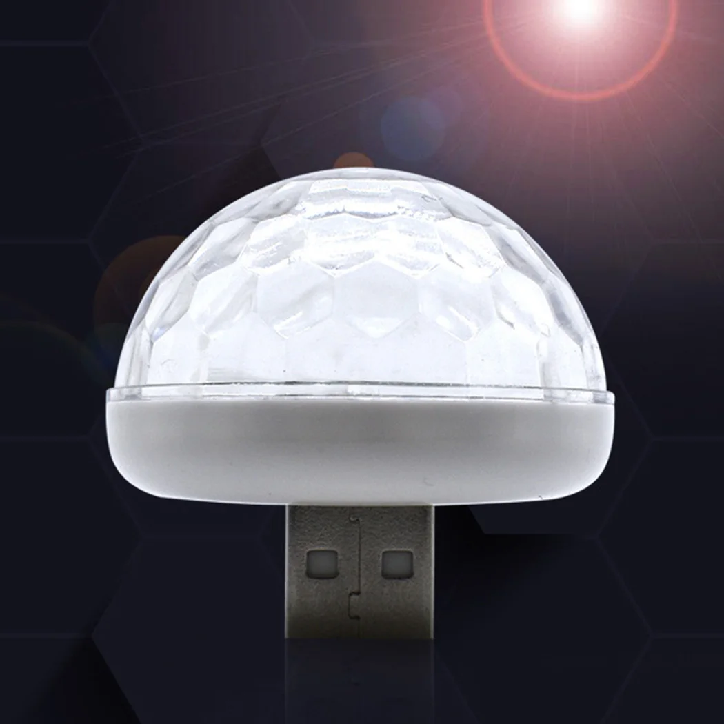 

Mini Decorative Lights Mobile Phone Projector 3W RGB Tool USB Voice Control Ball
