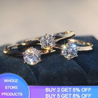 90 off luxury female 7mm simulated diamond ring real tibetan silver engagement ring solitaire wedding rings for women