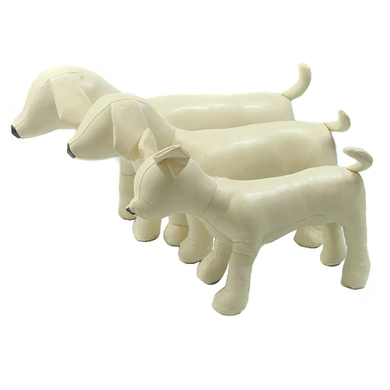

pawstrip 1PC Leather Dog Mannequin Standing Position Dog Models PetShop Display For Clothing Apparel Collar Pet Dog Toys