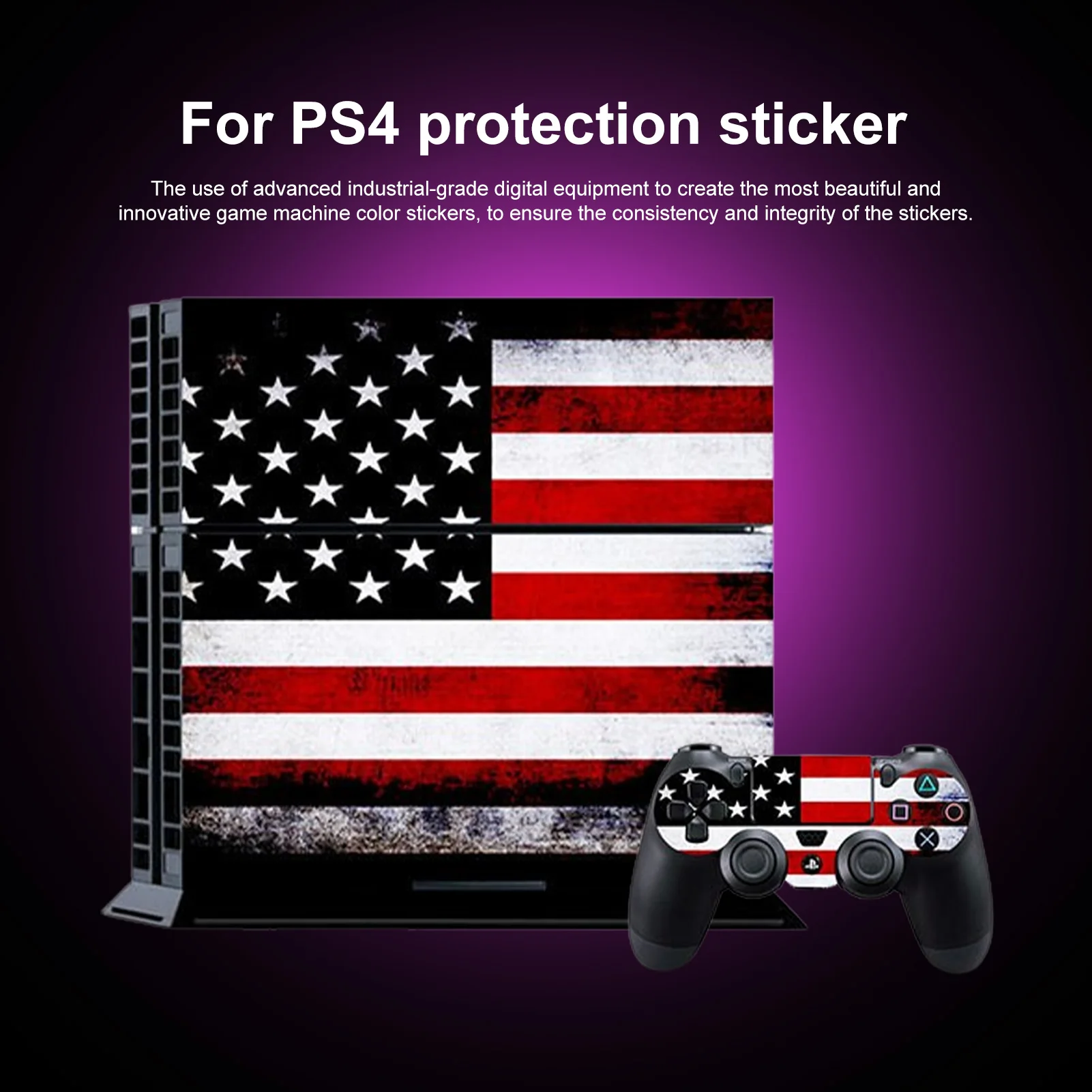 

For PS4 Stickers Full Body Skin Mark Free Decal Cover For Play Station 4 Pro Console Controllers Game Controle Protective Skins