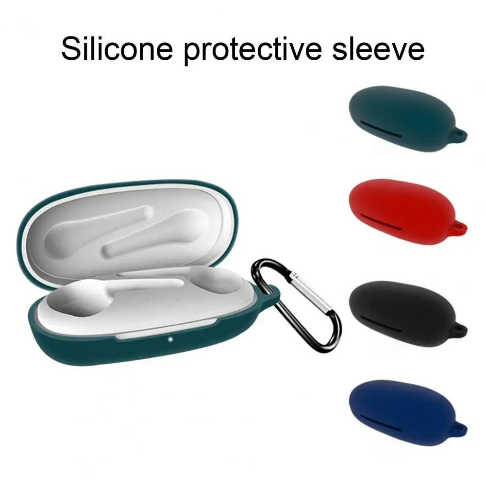 

Простой силиконовый гибкий Портативный беспроводной Bluetooth-совместимый защитный чехол для наушников точное открытие