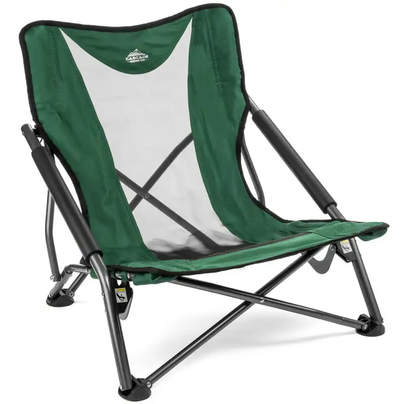 

Low Profile Outdoor Folding Camp Chair with Carry Case - Green