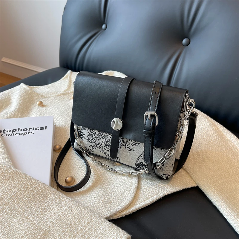 

High Quality Women's Bag Quilting PU Handbag Chain Shoulder Bag Messenger Bag Lady Versatile Satchel New Envelope Bags for Women