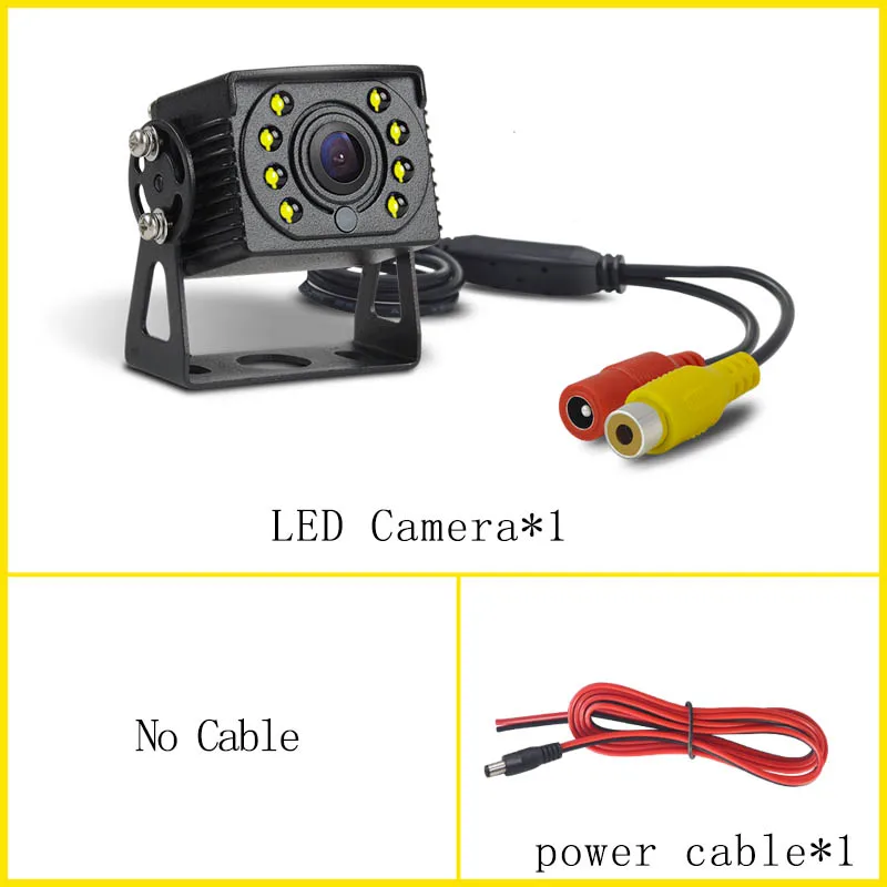 

12В/24В парковочная камера заднего вида для грузовиков, сверхмощная камера ночного видения, водонепроницаемая камера заднего вида для автомобиля/прицепа/пикапов